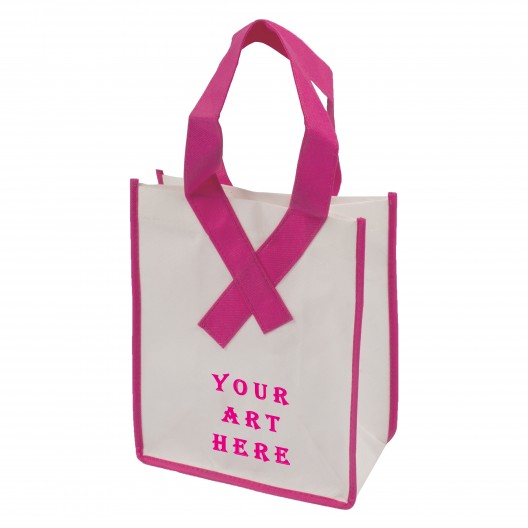 Awareness Ribbon Non Woven Shopper Tote Bag